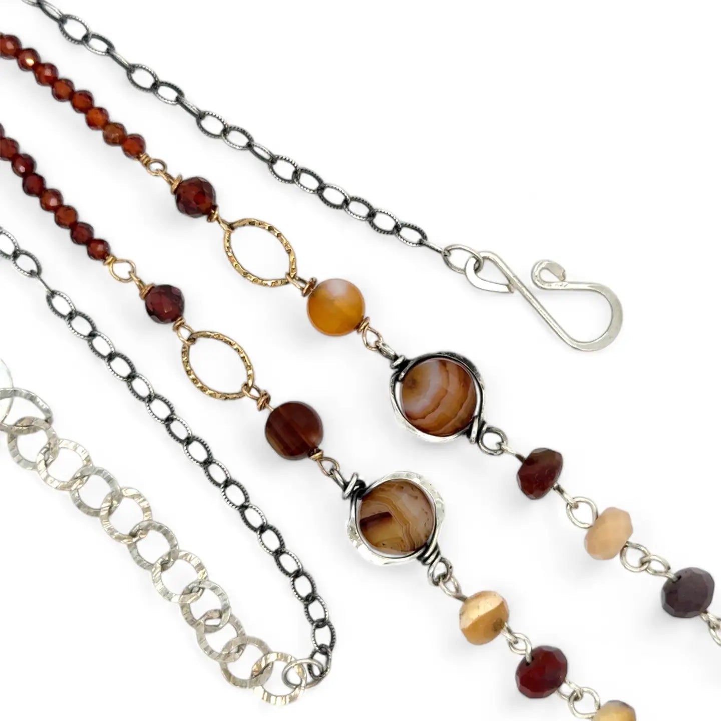 Glowing Embers Agate Necklace 82595N - Art by any Means Jewelryproduct_
