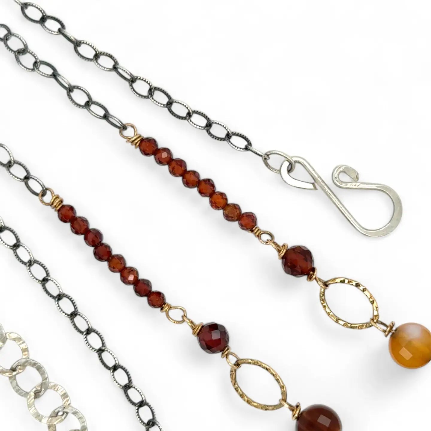 Glowing Embers Agate Necklace 82595N - Art by any Means Jewelryproduct_