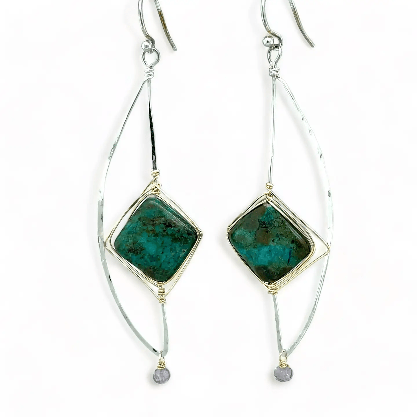 God's Eye Turquoise Earrings E82054 - Art by any Means Jewelryproduct_