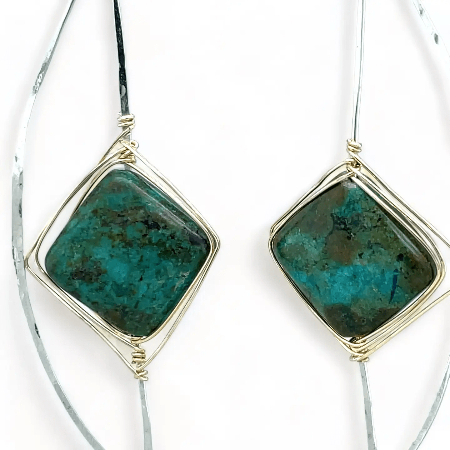 God's Eye Turquoise Earrings E82054 - Art by any Means Jewelryproduct_