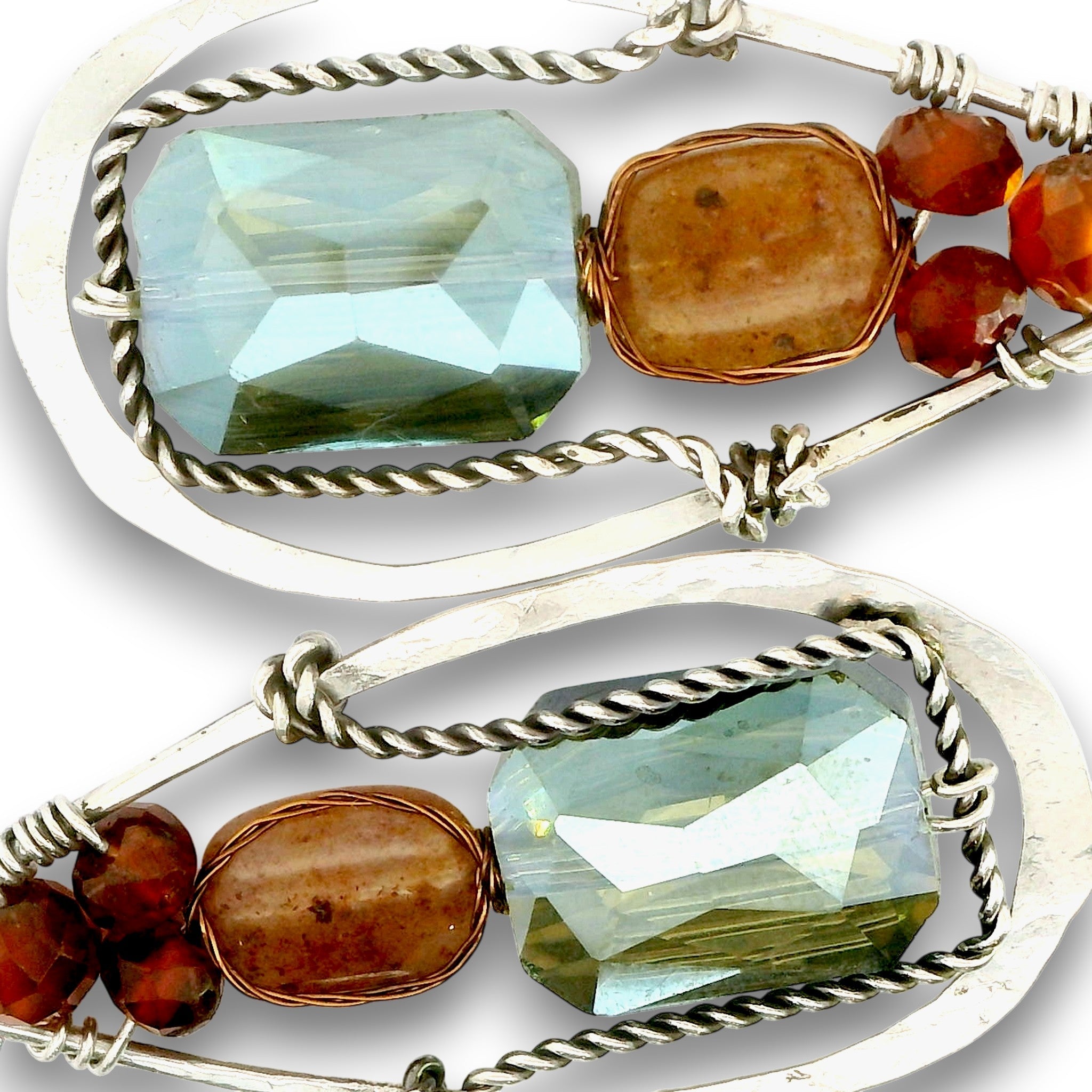 Gossan Hessonite Crystal Drop Earrings - Art by any Means Jewelryproduct_