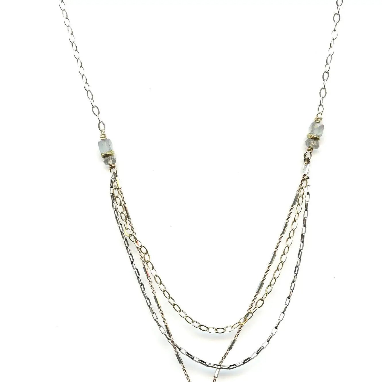Green Amethyst Layered Necklace - Art by any Means Jewelryproduct_