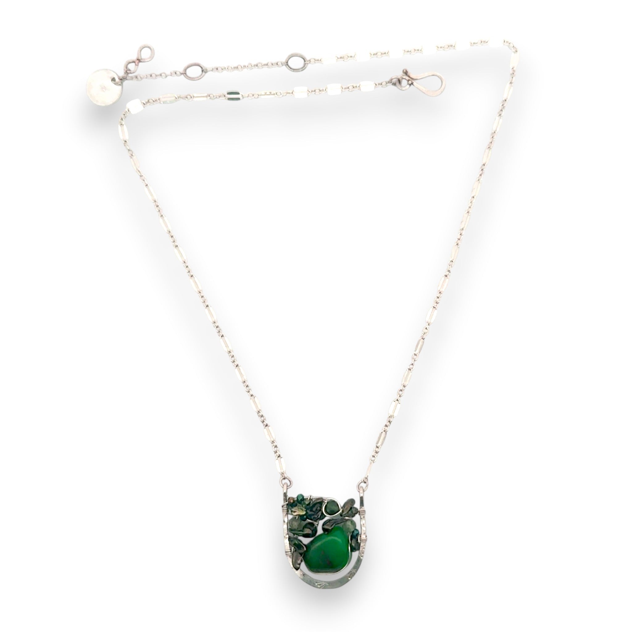 Green Aventurine Buoy Drop Necklace - Art by any Means Jewelryproduct_