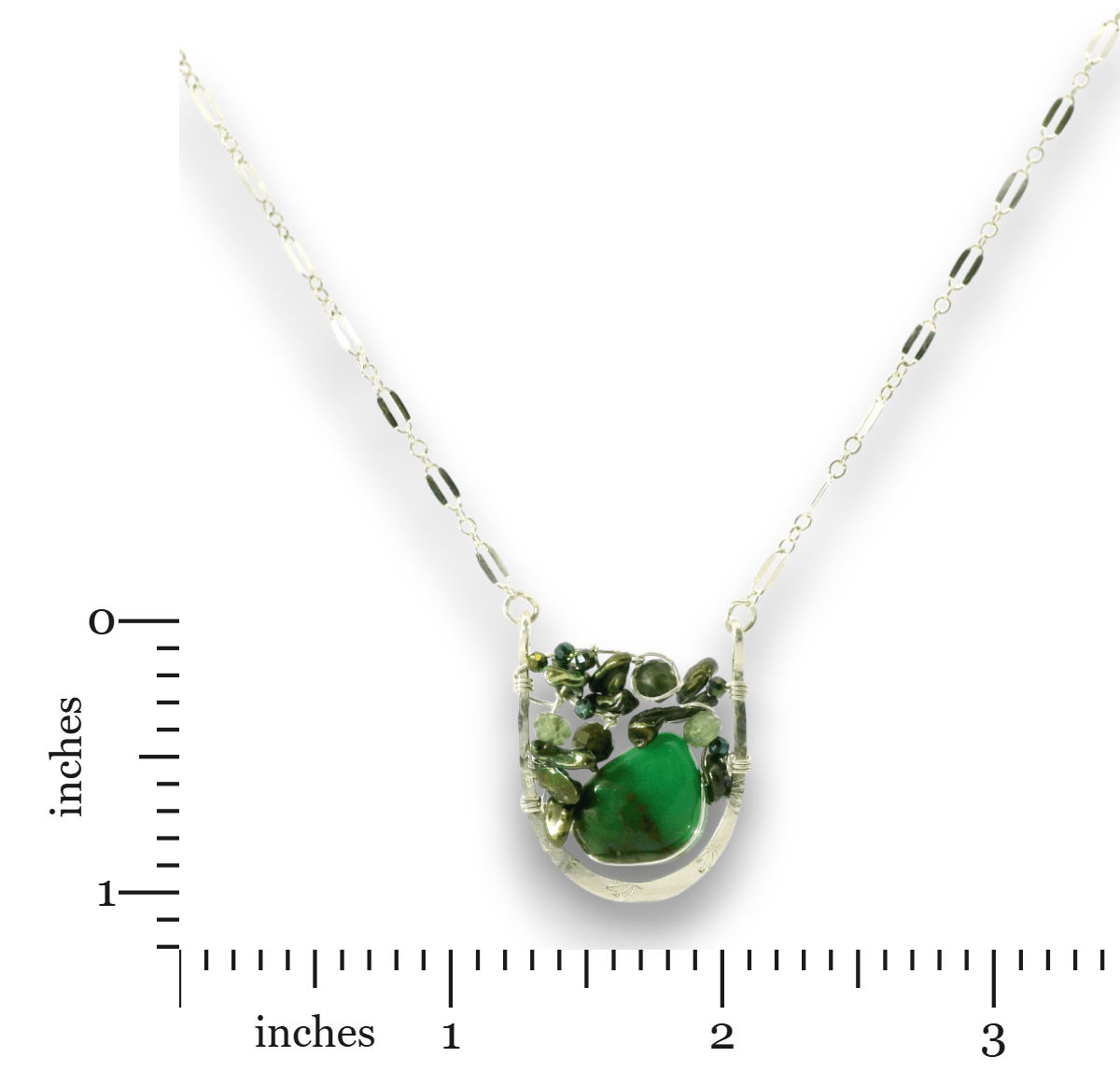 Green Aventurine Buoy Drop Necklace - Art by any Means Jewelryproduct_