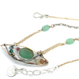 Green Eye Chrysoprase Necklace 83070N - Art by any Means Jewelryproduct_
