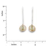 Green Kyanite Comet Continuous Wire Earrings - Art by any Means Jewelryproduct_