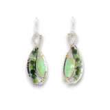 Green Tourmaline Braid Drop Earrings - Art by any Means Jewelryproduct_