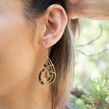 Green Tourmaline Twist of Fate Drop Earrings - Art by any Means Jewelry#product_