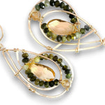 Green Tourmaline Twist of Fate Drop Earrings - Art by any Means Jewelryproduct_