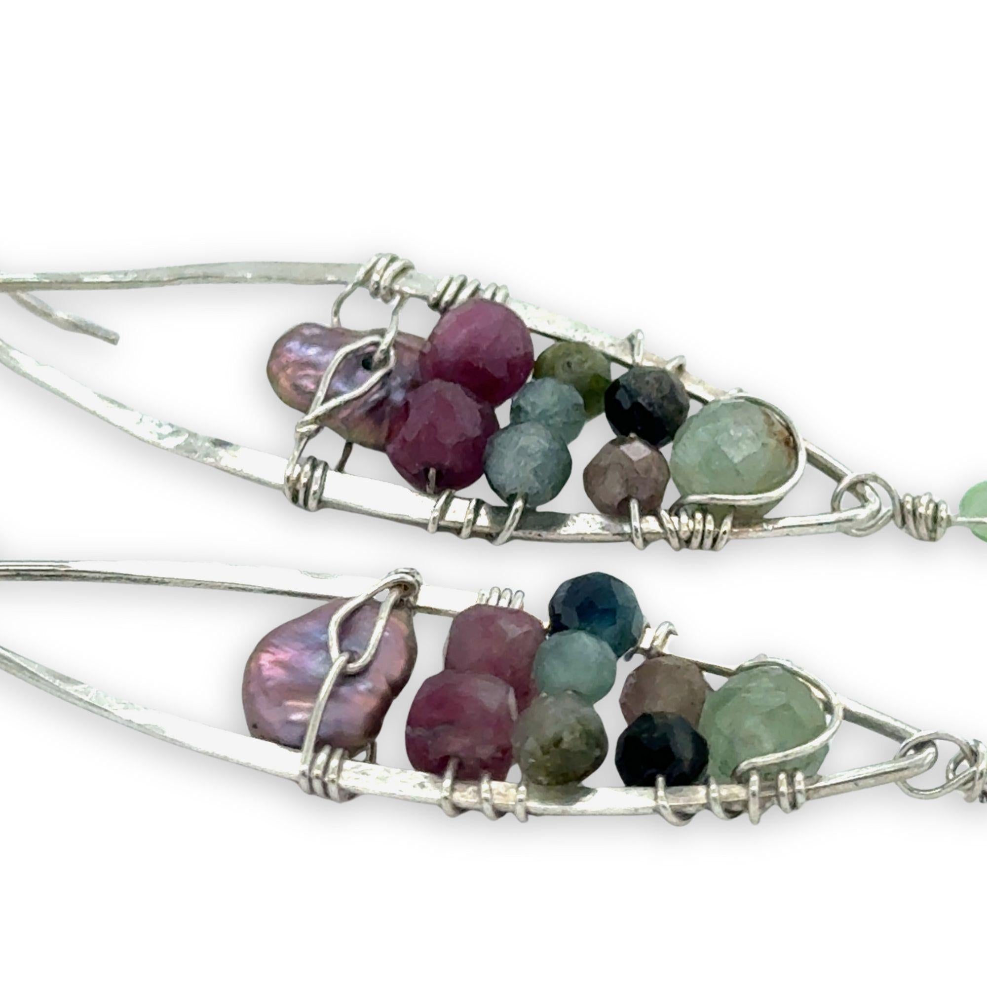 Growth Tourmaline Earrings E84182 - Art by any Means Jewelryproduct_