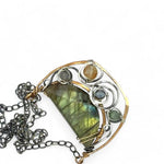 Half Moon Labradorite Necklace 83230N - Art by any Means Jewelryproduct_