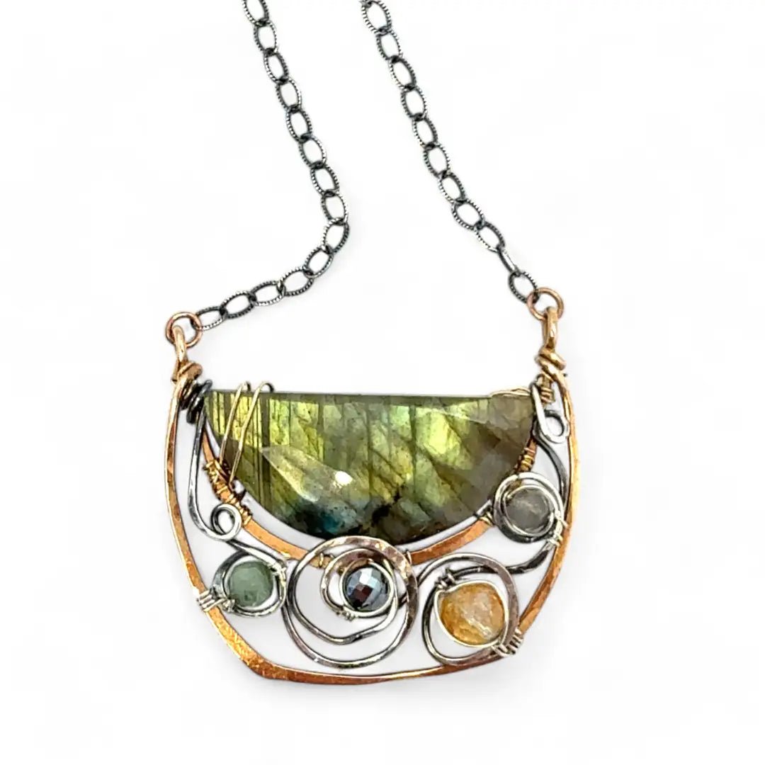 Half Moon Labradorite Necklace 83230N - Art by any Means Jewelryproduct_