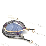 Halston Lace Agate Drop Necklace 83345N - Art by any Means Jewelryproduct_