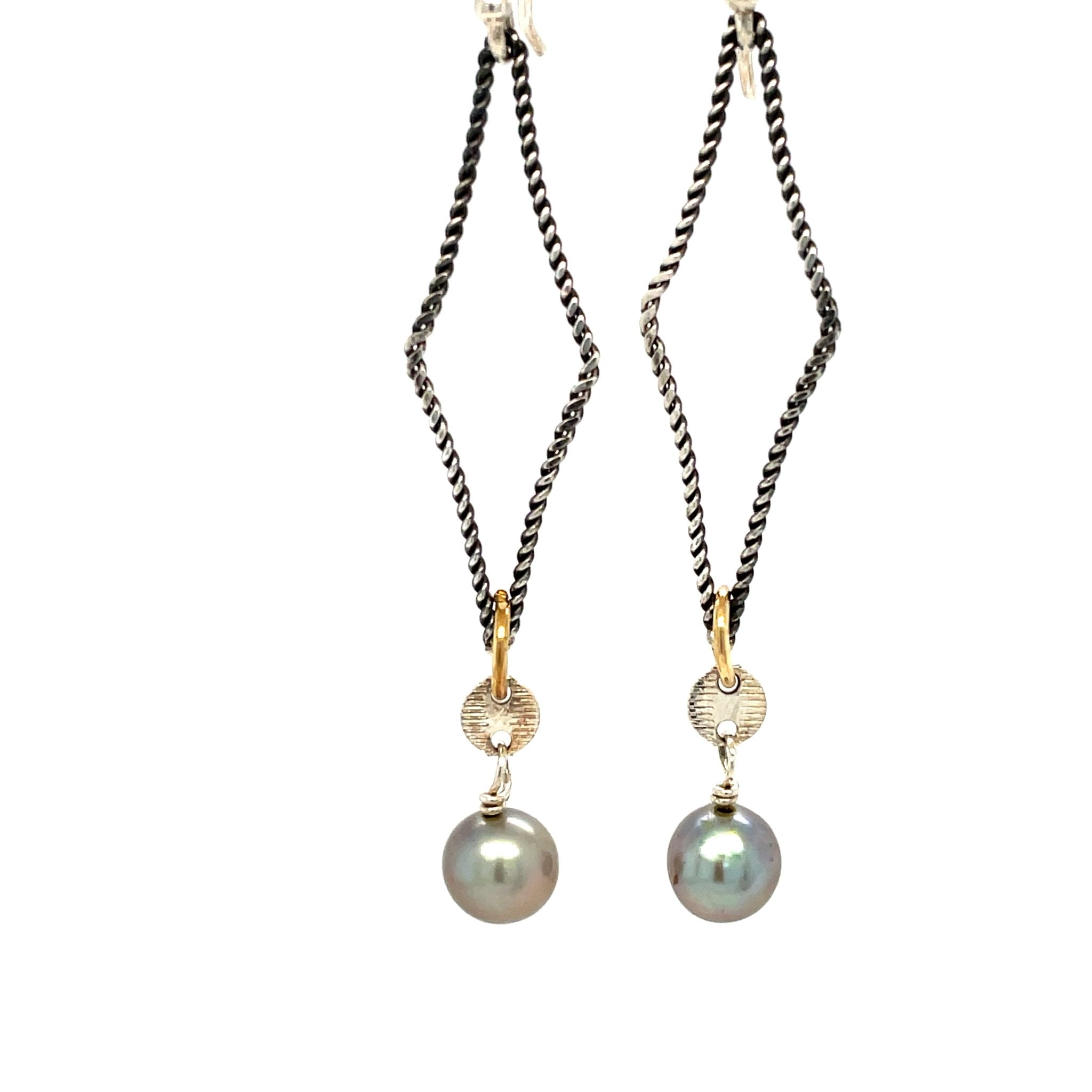 Harlequin Pearl Earrings E82561 - Art by any Means Jewelryproduct_