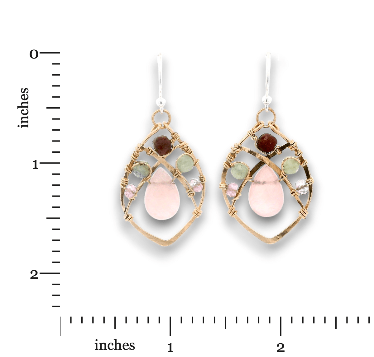Heart Chakra Bronze Hammered Earrings - Art by any Means Jewelryproduct_