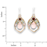 Heart Chakra Bronze Hammered Earrings