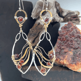 Hessonite Flame Earrings - Art by any Means Jewelryproduct_