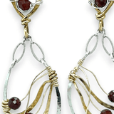Hessonite Flame Earrings - Art by any Means Jewelryproduct_