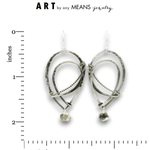 Himalayan Herkimer Oxidized Drop Earrings - Art by any Means Jewelryproduct_