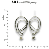 Himalayan Herkimer Oxidized Drop Earrings - Art by any Means Jewelryproduct_
