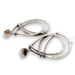 Himalayan Herkimer Oxidized Drop Earrings - Art by any Means Jewelryproduct_