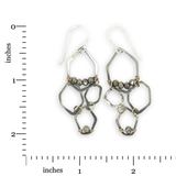 Honey Comb Pyrite Oxizied Earrings - Art by any Means Jewelryproduct_