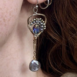 Hot Air Balloon Moonstone Earrings - Art by any Means Jewelryproduct_