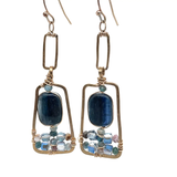 Kyanite Cobble Stone Earrings E82679