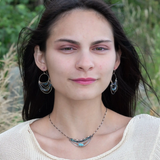 Feeling Blue Hoop Earrings E82652