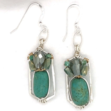 Turquoise Crown Earrings E80181