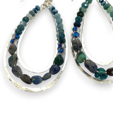 Moody Blues Opal Channel Hoop Earrings E82651