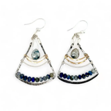 Lapis Fan Earrings E82140