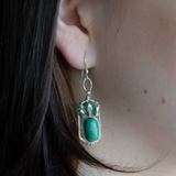 Turquoise Crown Earrings E80181