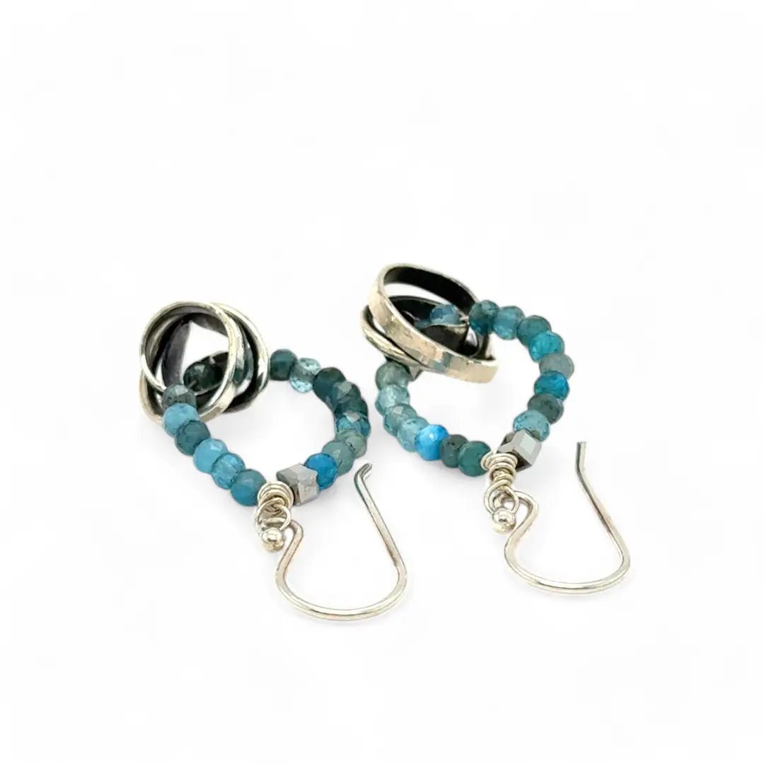 Interstellar Knot Apatite Earrings E83487 - Art by any Means Jewelryproduct_