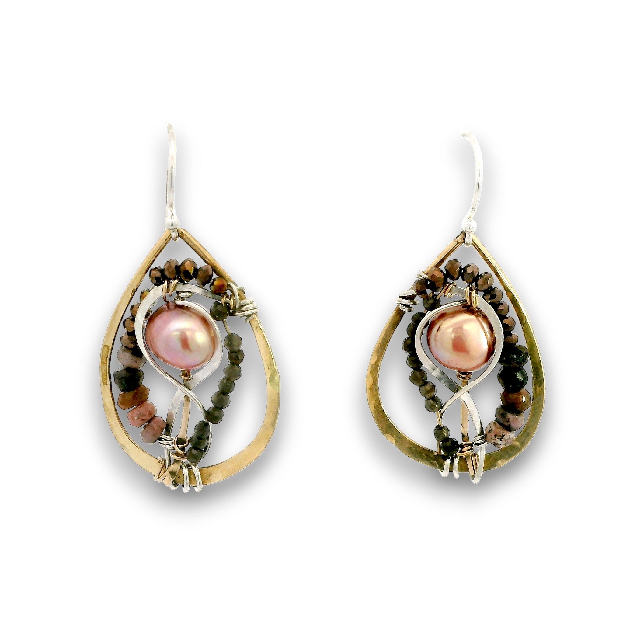 Intwined Pearl Drop Earrings - Art by any Means Jewelryproduct_