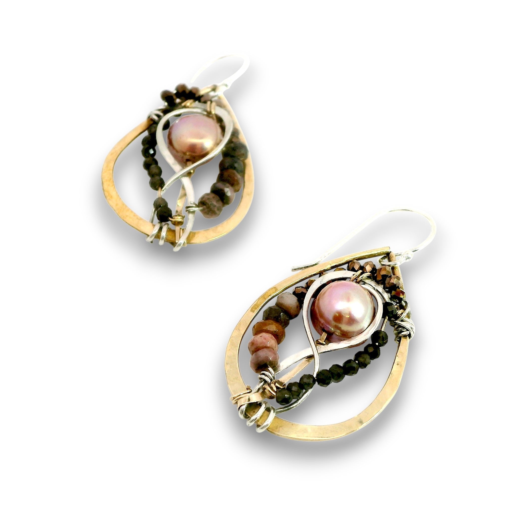 Intwined Pearl Drop Earrings - Art by any Means Jewelryproduct_