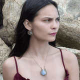 Iolite Medallion Earrings E83346 - Art by any Means Jewelryproduct_