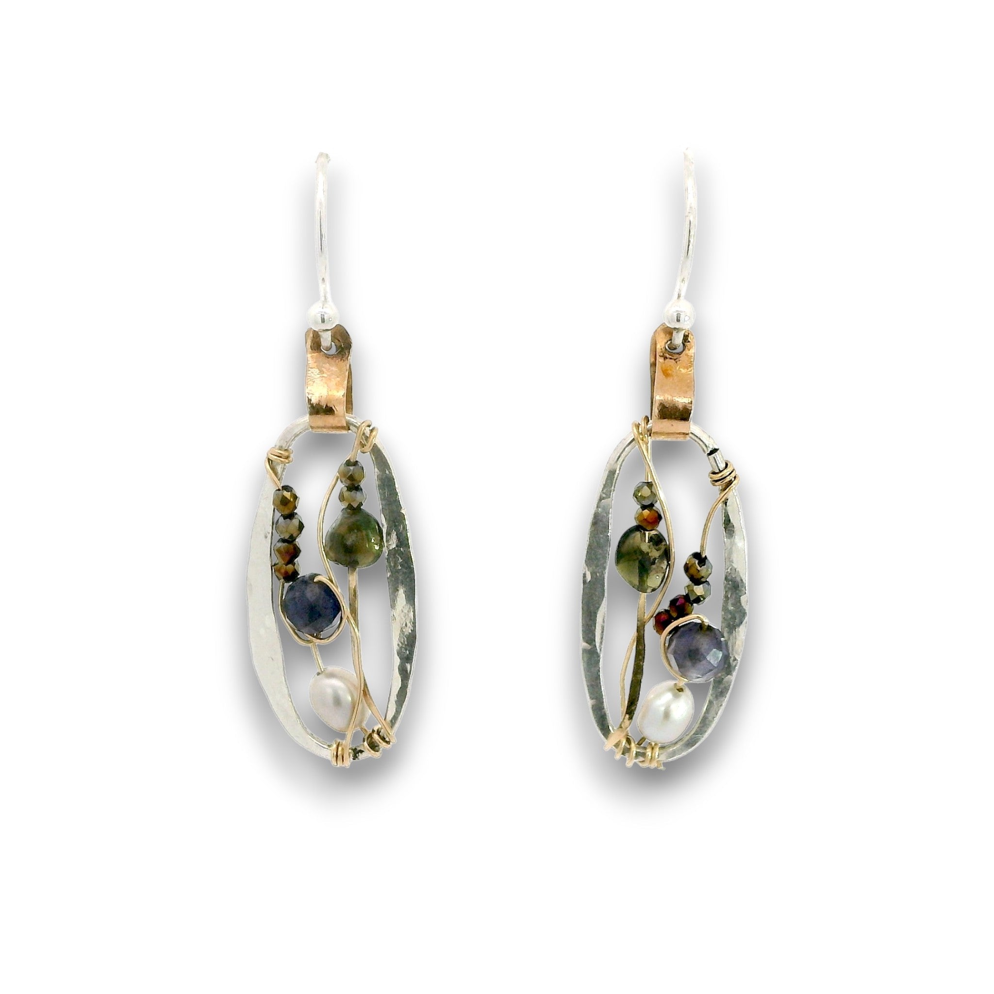 Iolite Microcosm Earrings E85023 - Art by any Means Jewelryproduct_