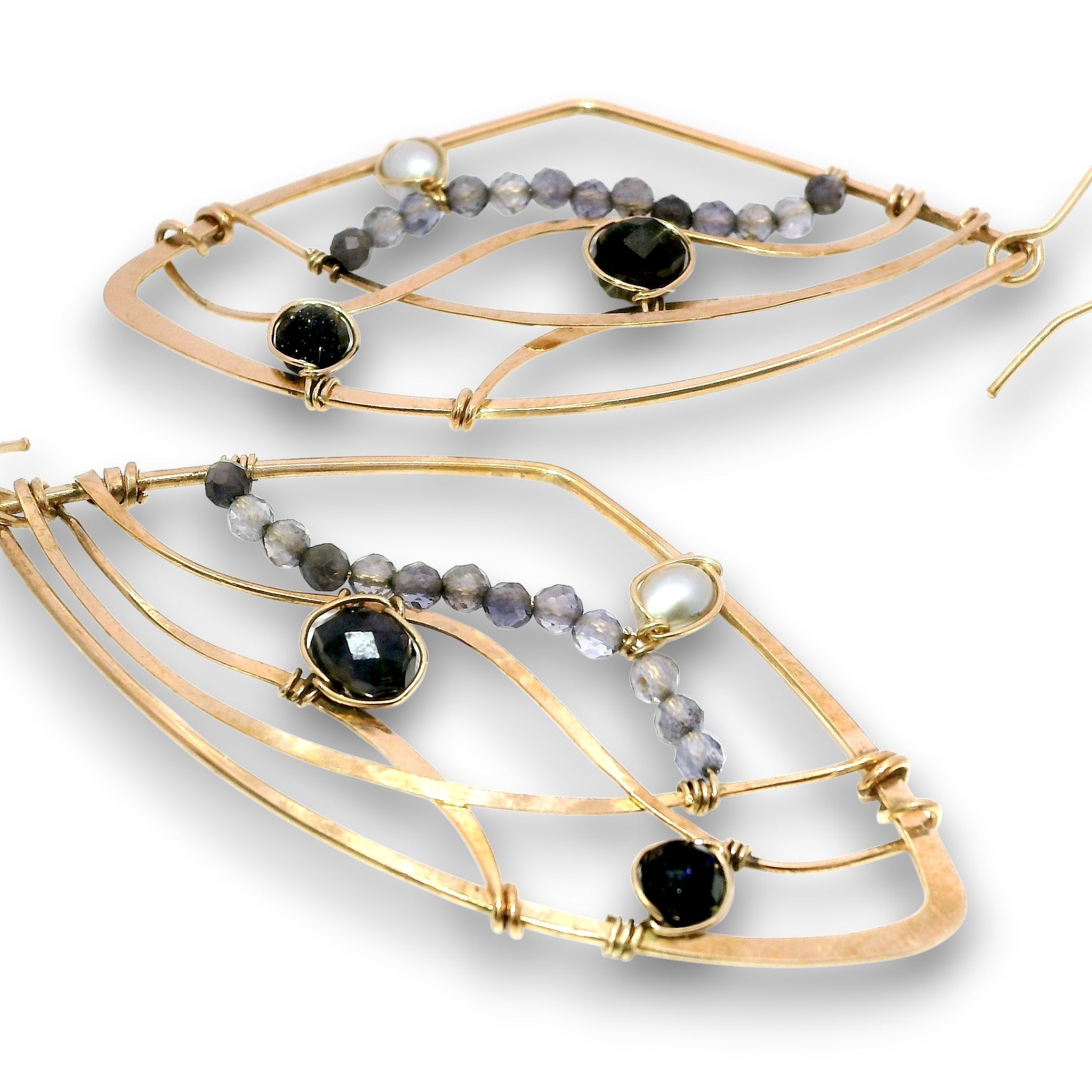 Iolite Ulysses Wing Earrings - Art by any Means Jewelryproduct_