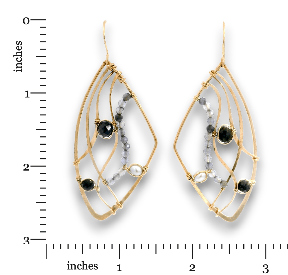Iolite Ulysses Wing Earrings - Art by any Means Jewelryproduct_