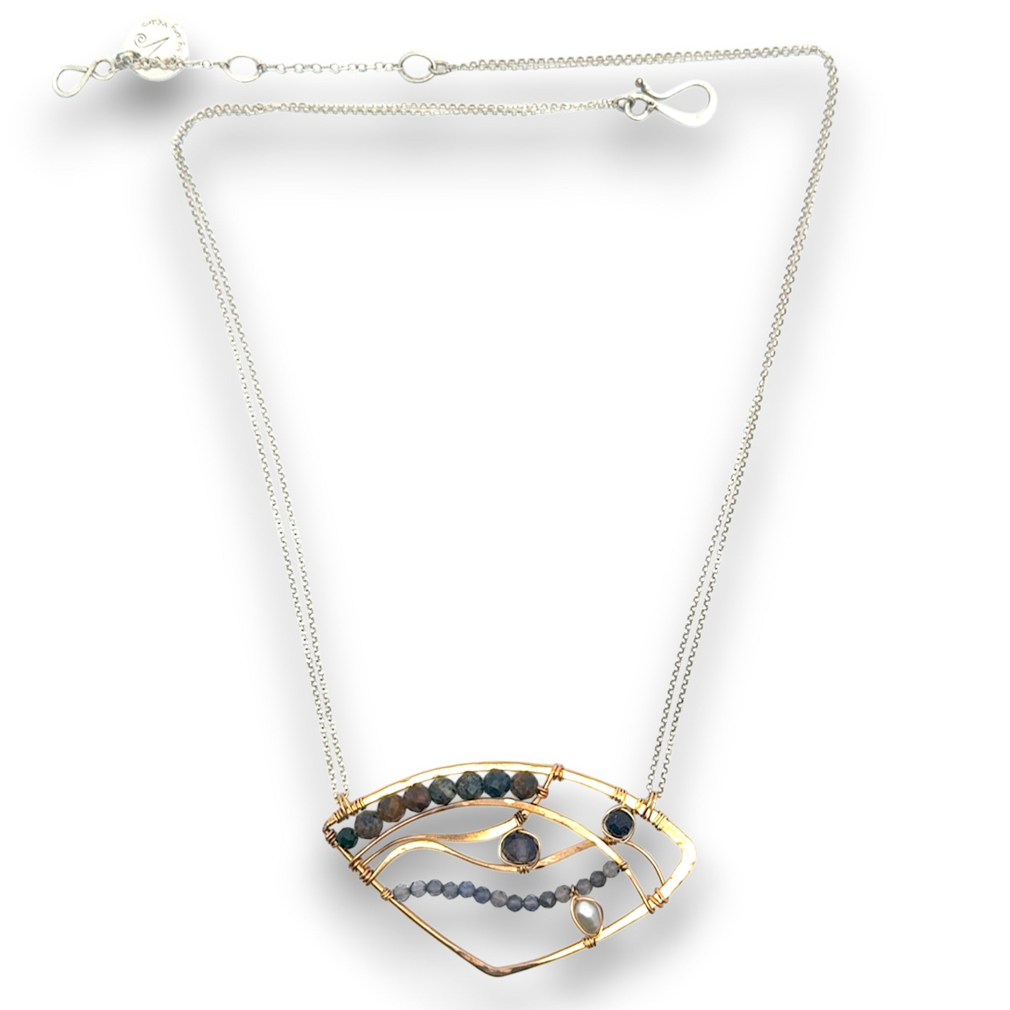 Iolite Ulysses Wing Necklace - Art by any Means Jewelryproduct_
