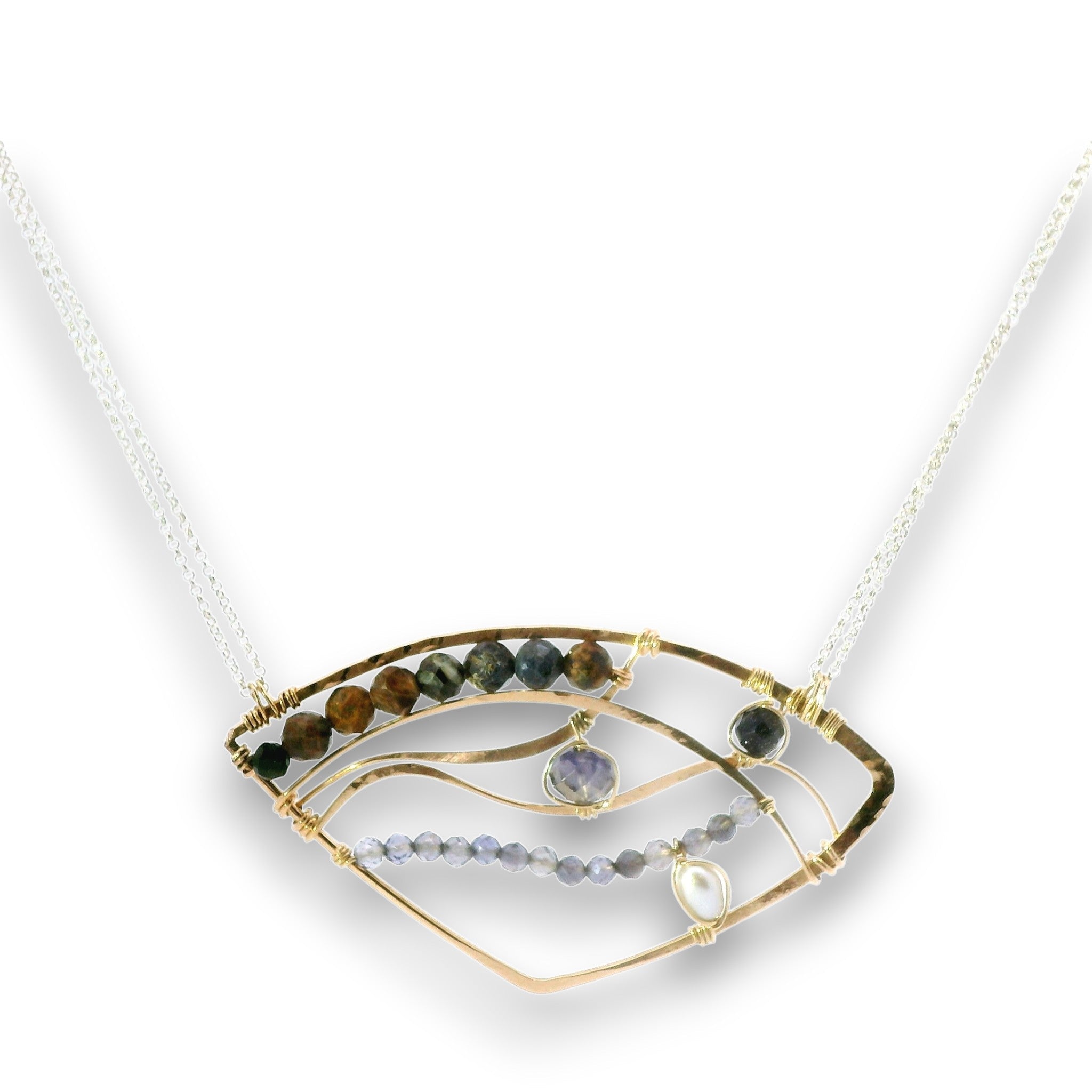 Iolite Ulysses Wing Necklace - Art by any Means Jewelryproduct_