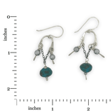 Ion Particle Chrysocolla Chandelier Earrings - Art by any Means Jewelryproduct_