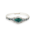 Ion Particle Chrysocolla Cuff Bracelet B424 - Art by any Means Jewelryproduct_