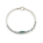 Ion Particle Chrysocolla Cuff Bracelet B424 - Art by any Means Jewelryproduct_