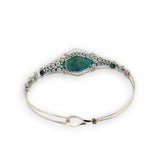 Ion Particle Chrysocolla Cuff Bracelet B424 - Art by any Means Jewelryproduct_