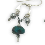 Ion Particle Chrysocolla Earrings E84681 - Art by any Means Jewelryproduct_