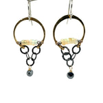 Iridescent Opal Hoop Earrings E82537 - Art by any Means Jewelryproduct_