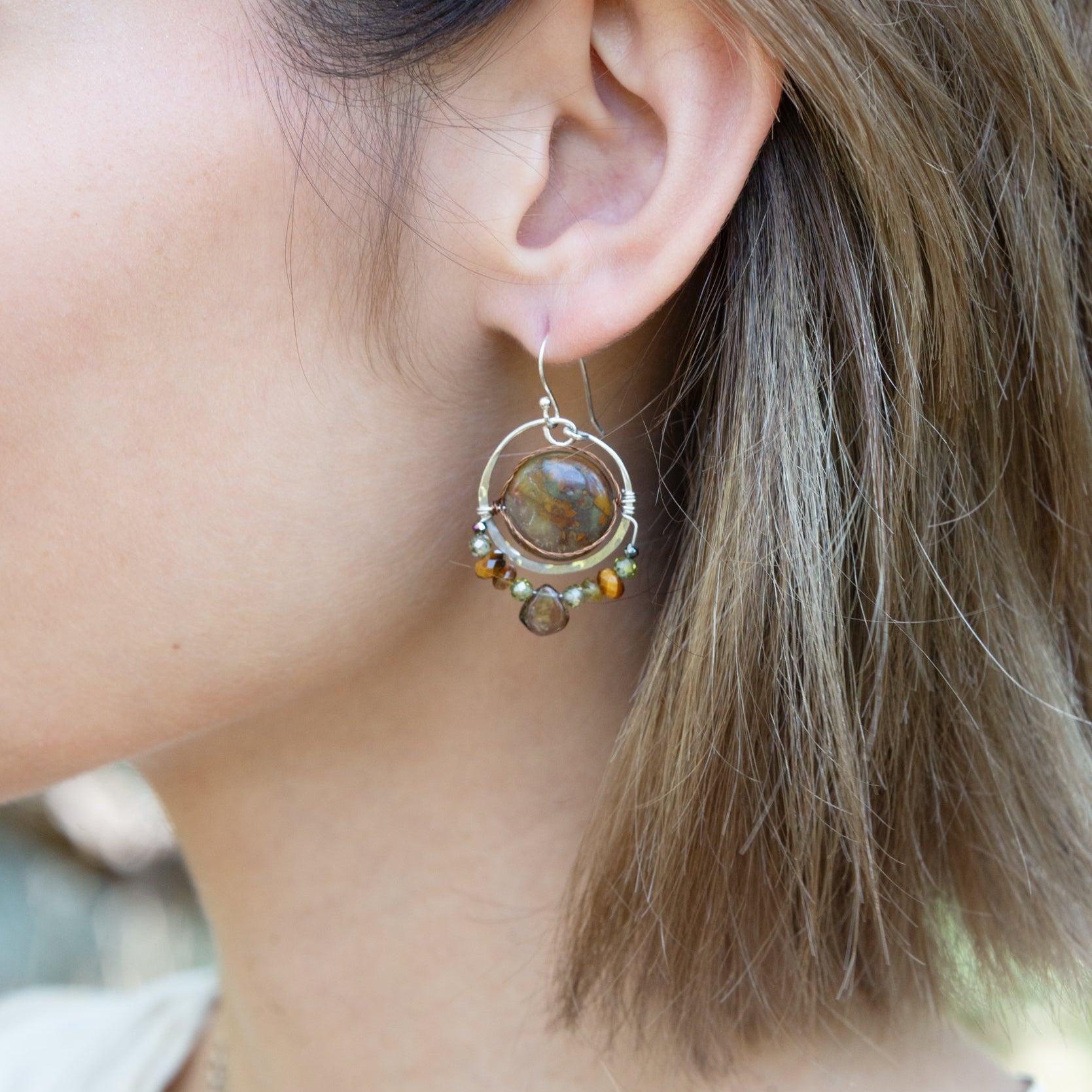 Iron Ore Earrings - Art by any Means Jewelry#product_