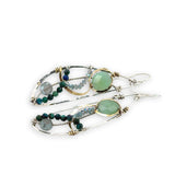 Jade and Turquoise Dragonfly Earrings - Art by any Means Jewelryproduct_
